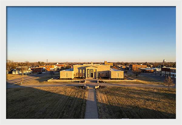 Eisenhower Library At Dusk