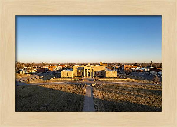 Eisenhower Library At Dusk