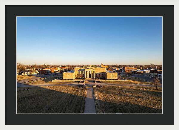 Eisenhower Library At Dusk