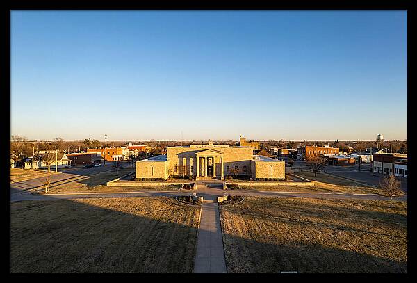 Eisenhower Library At Dusk