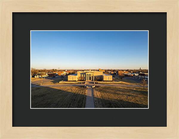 Eisenhower Library At Dusk