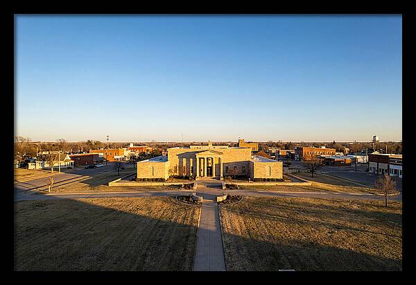 Eisenhower Library At Dusk