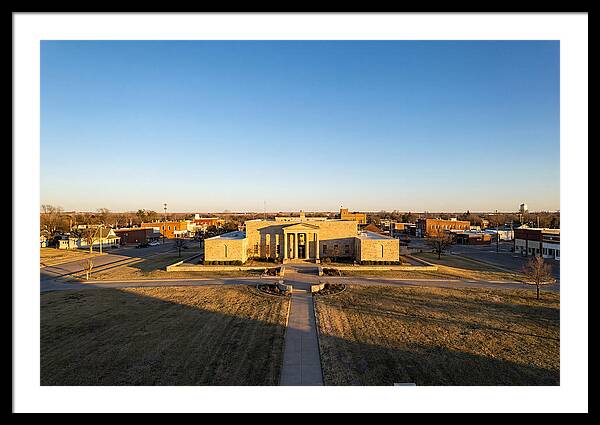 Eisenhower Library At Dusk