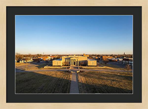 Eisenhower Library At Dusk