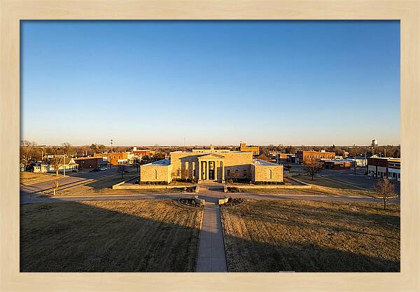 Eisenhower Library At Dusk