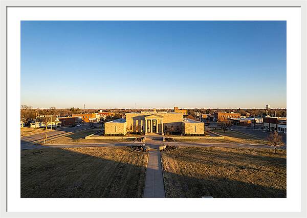Eisenhower Library At Dusk
