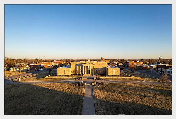 Eisenhower Library At Dusk