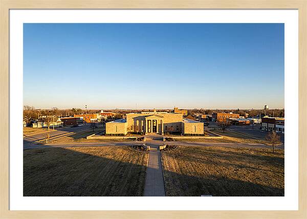 Eisenhower Library At Dusk