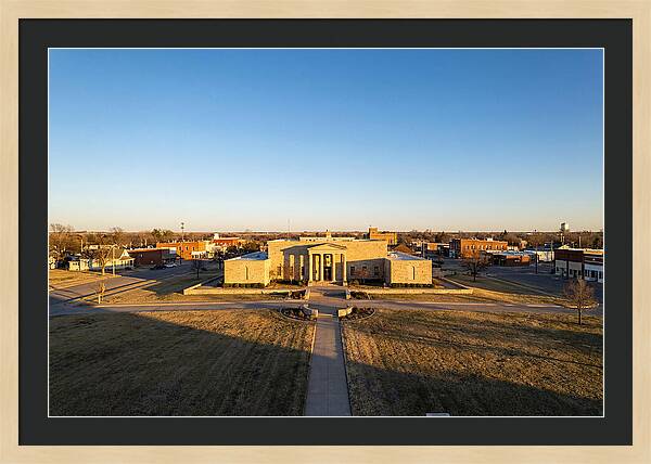 Eisenhower Library At Dusk