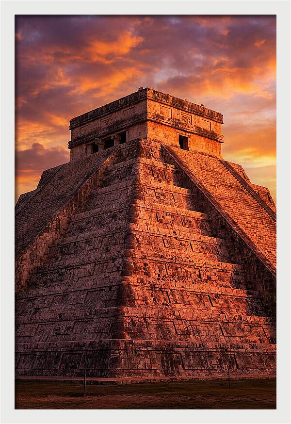 El Castillo At Golden Hour
