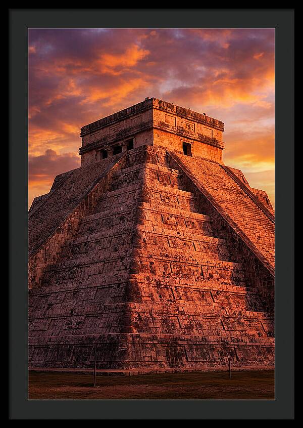 El Castillo At Golden Hour