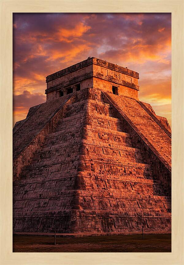 El Castillo At Golden Hour