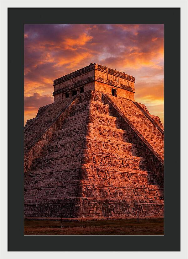 El Castillo At Golden Hour