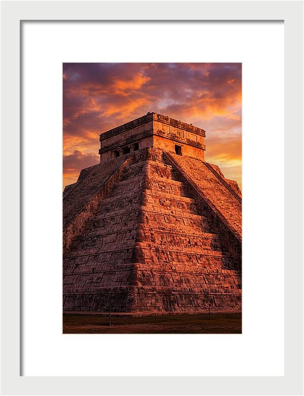 El Castillo At Golden Hour