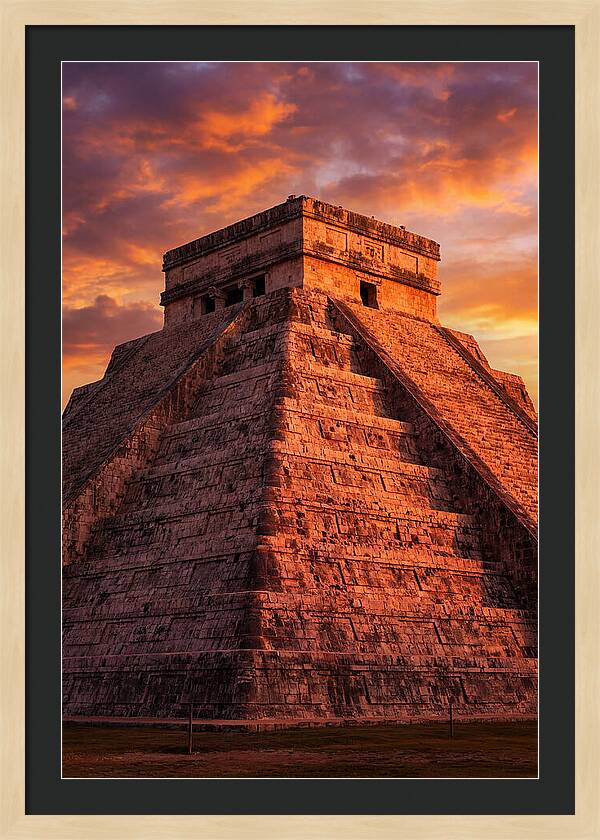 El Castillo At Golden Hour