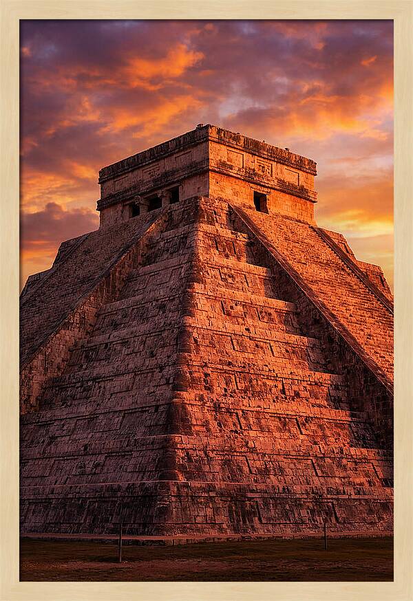 El Castillo At Golden Hour