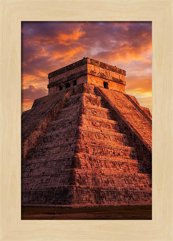 El Castillo At Golden Hour