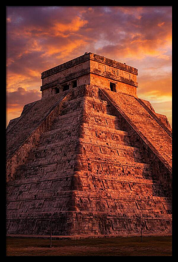 El Castillo At Golden Hour