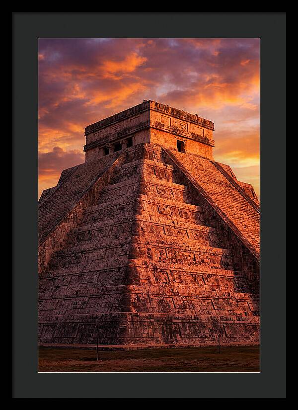 El Castillo At Golden Hour