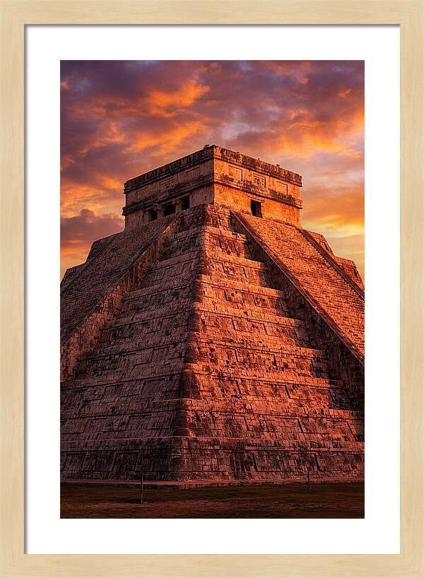 El Castillo At Golden Hour