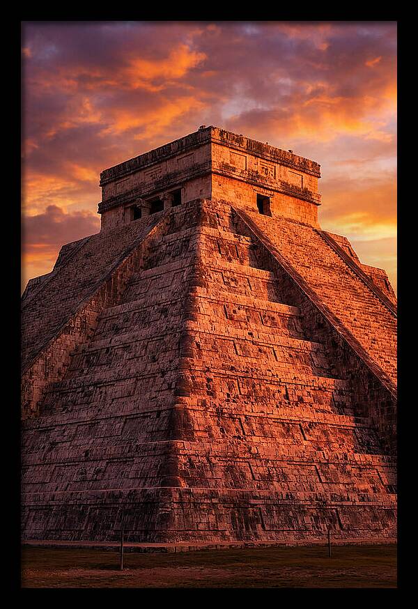 El Castillo At Golden Hour