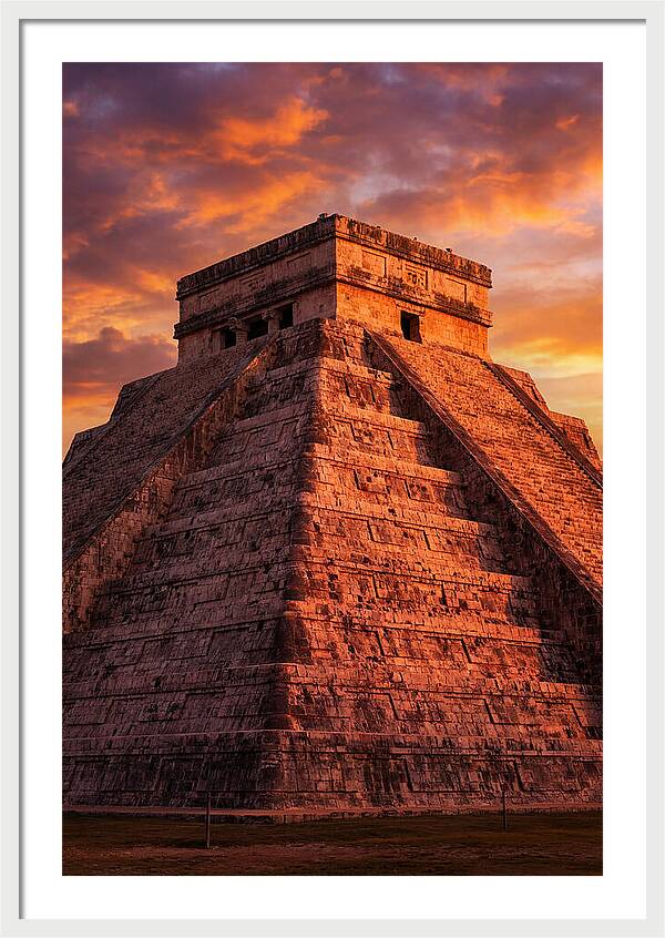 El Castillo At Golden Hour