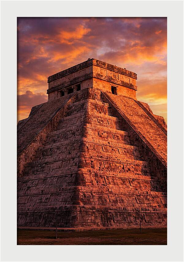 El Castillo At Golden Hour
