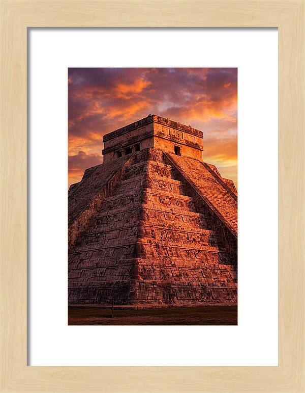 El Castillo At Golden Hour