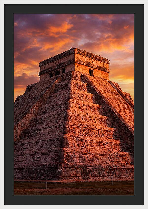 El Castillo At Golden Hour