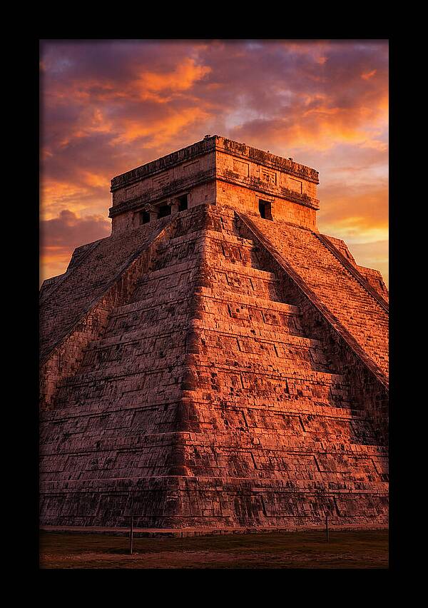 El Castillo At Golden Hour