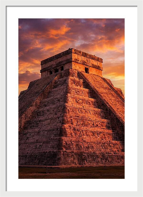El Castillo At Golden Hour