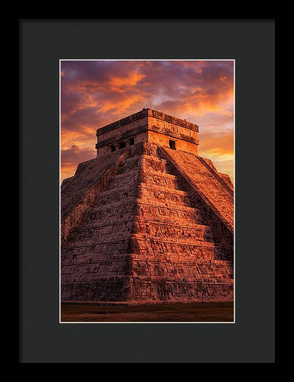 El Castillo At Golden Hour