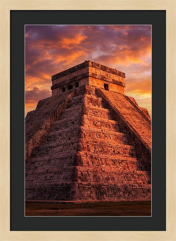 El Castillo At Golden Hour