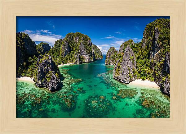 El Nido Big Lagoon Aerial View