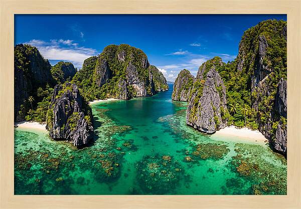 El Nido Big Lagoon Aerial View