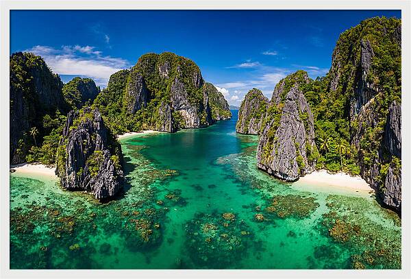 El Nido Big Lagoon Aerial View