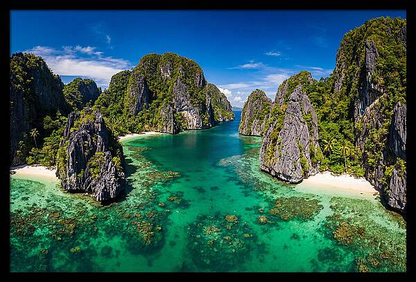 El Nido Big Lagoon Aerial View