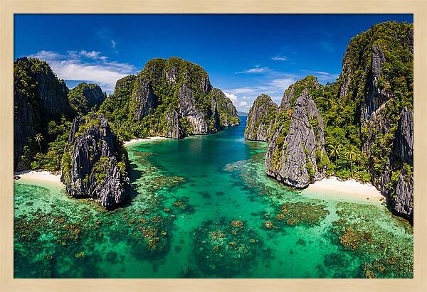 El Nido Big Lagoon Aerial View
