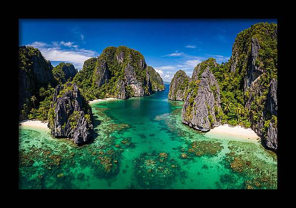 El Nido Big Lagoon Aerial View