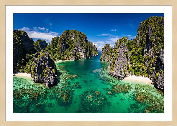 El Nido Big Lagoon Aerial View