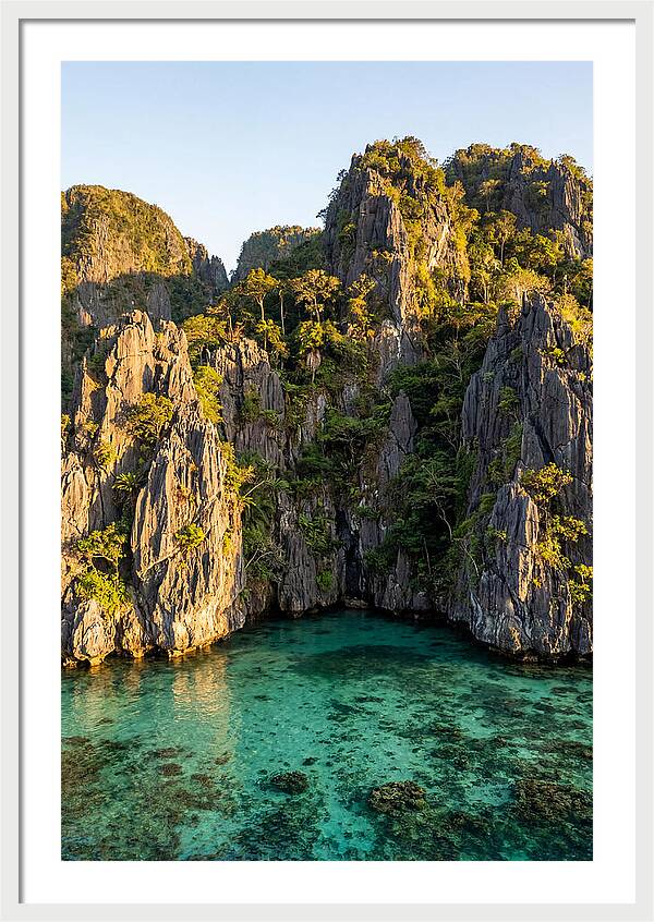 El Nido Limestone Cliffs At Golden Hour
