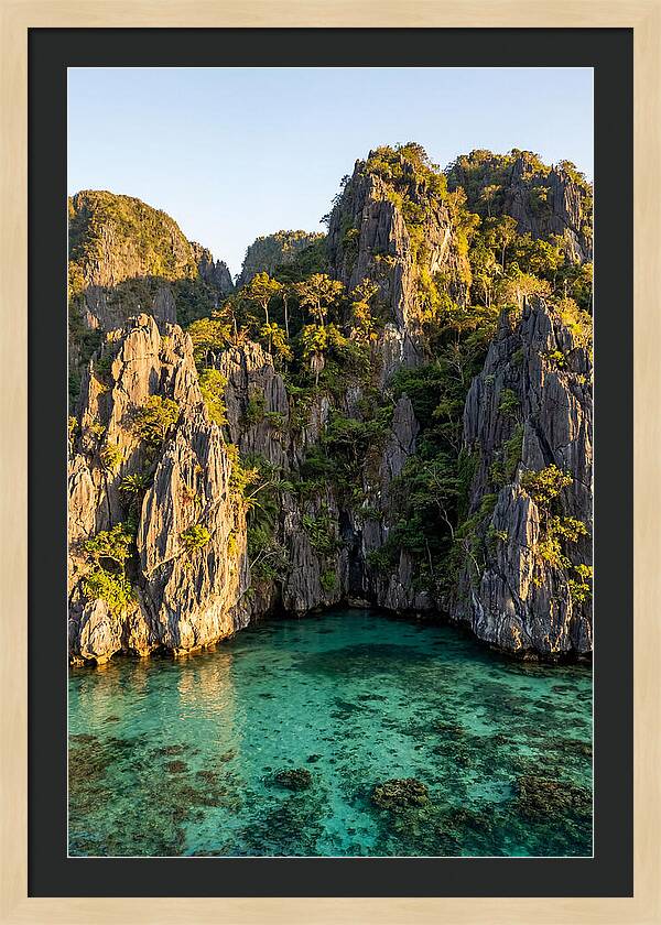 El Nido Limestone Cliffs At Golden Hour