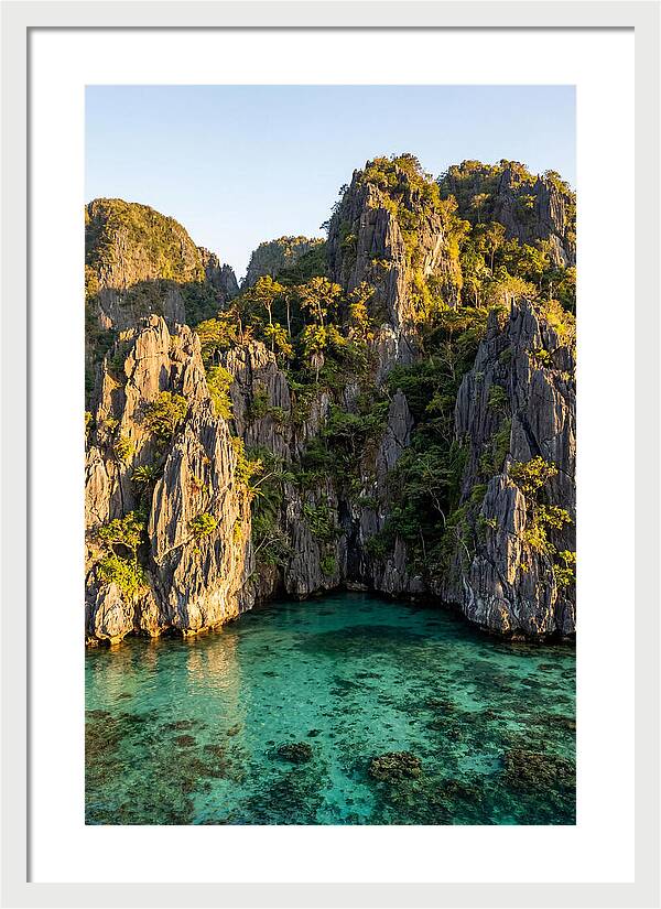 El Nido Limestone Cliffs At Golden Hour