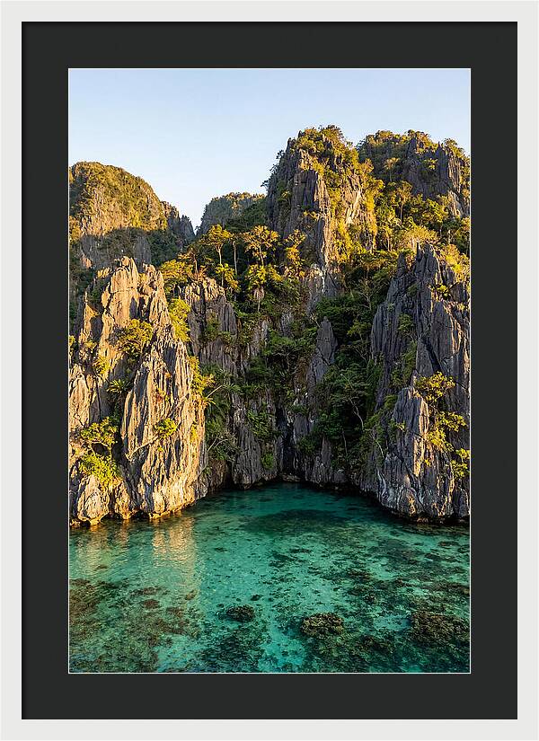El Nido Limestone Cliffs At Golden Hour