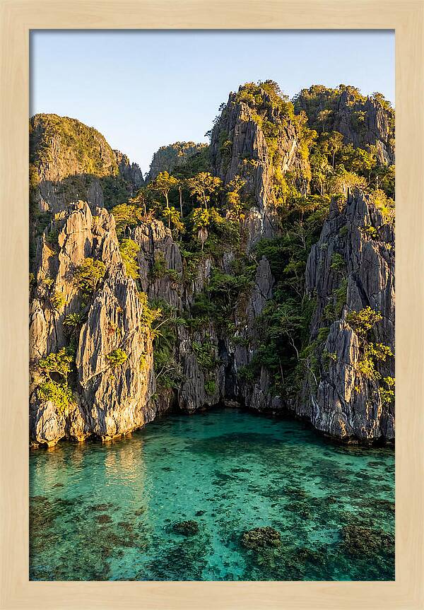 El Nido Limestone Cliffs At Golden Hour