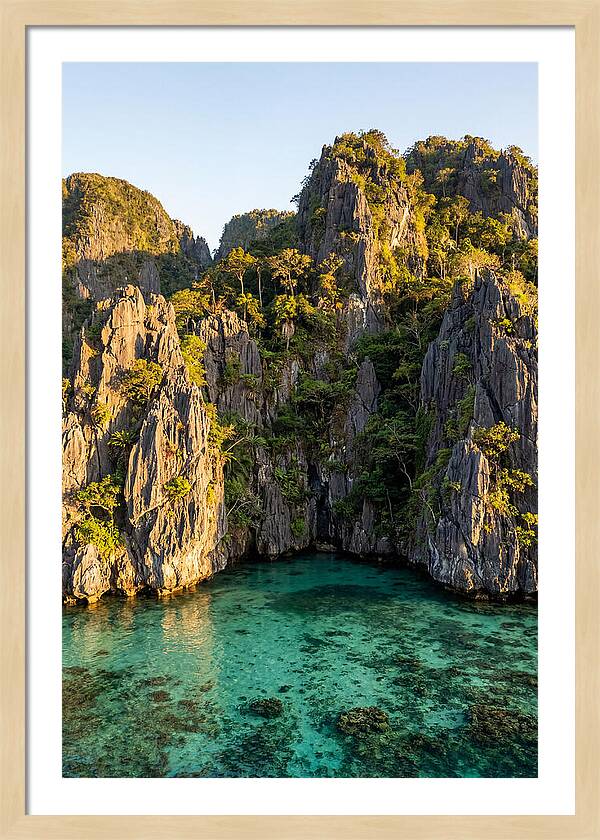 El Nido Limestone Cliffs At Golden Hour
