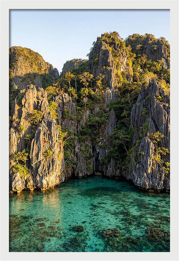 El Nido Limestone Cliffs At Golden Hour
