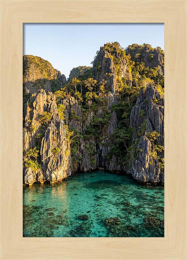 El Nido Limestone Cliffs At Golden Hour