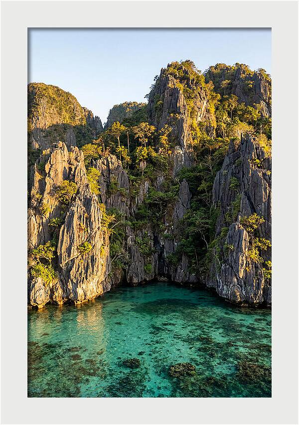 El Nido Limestone Cliffs At Golden Hour