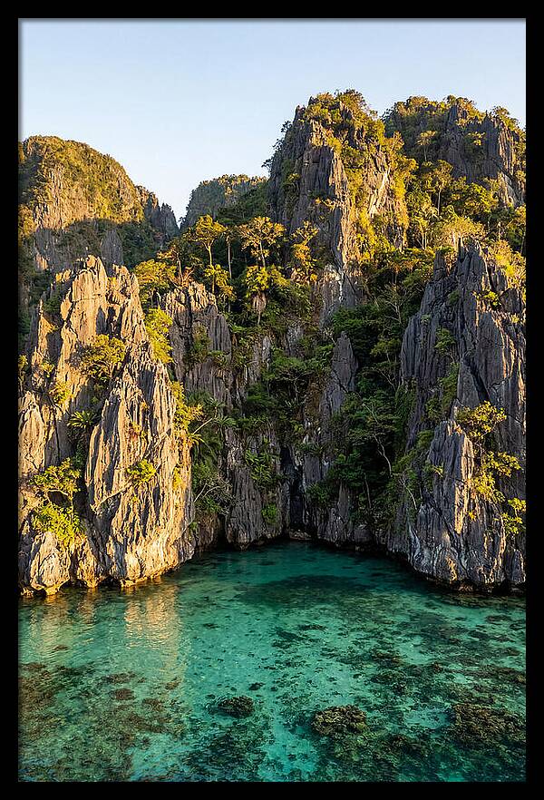 El Nido Limestone Cliffs At Golden Hour